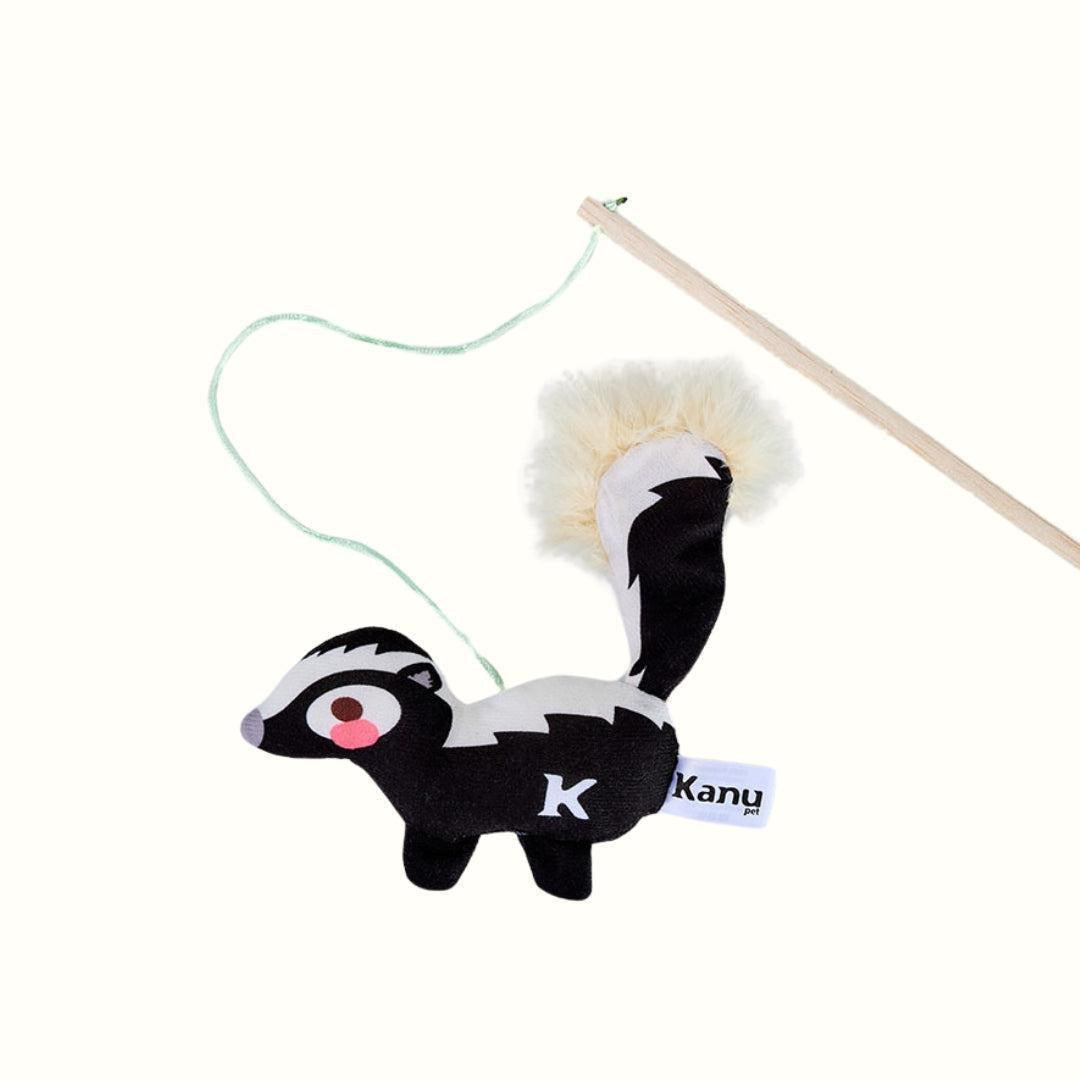 Juguete de Peluche Zorrillo con vara Kanu Pet para Gato