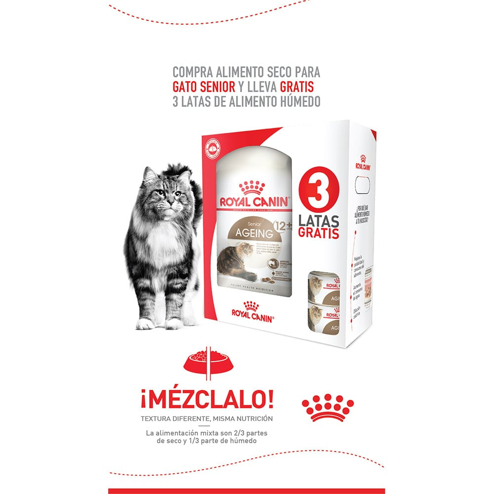 Alimento Para Gato Royal Canin Mixf Felino Ageing 12+ Kit Especial
