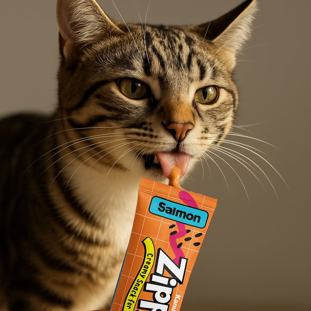 Snack Cremoso Zippy Kanu Pet para Gatos sabor Salmón