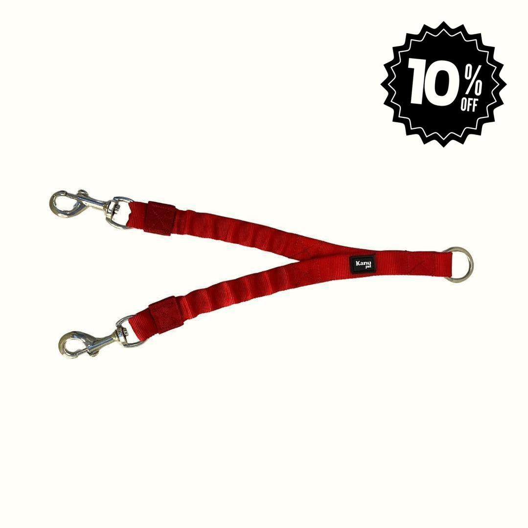 Trailla Doble King Rojo Kanu Pet para Perro