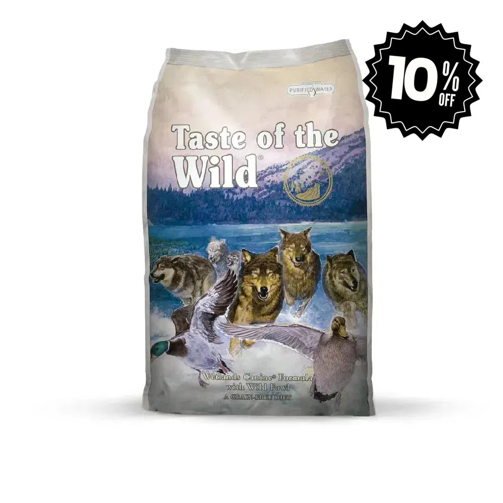Alimento para perro Taste of the Wild Pato asado, Codornis y Pavo