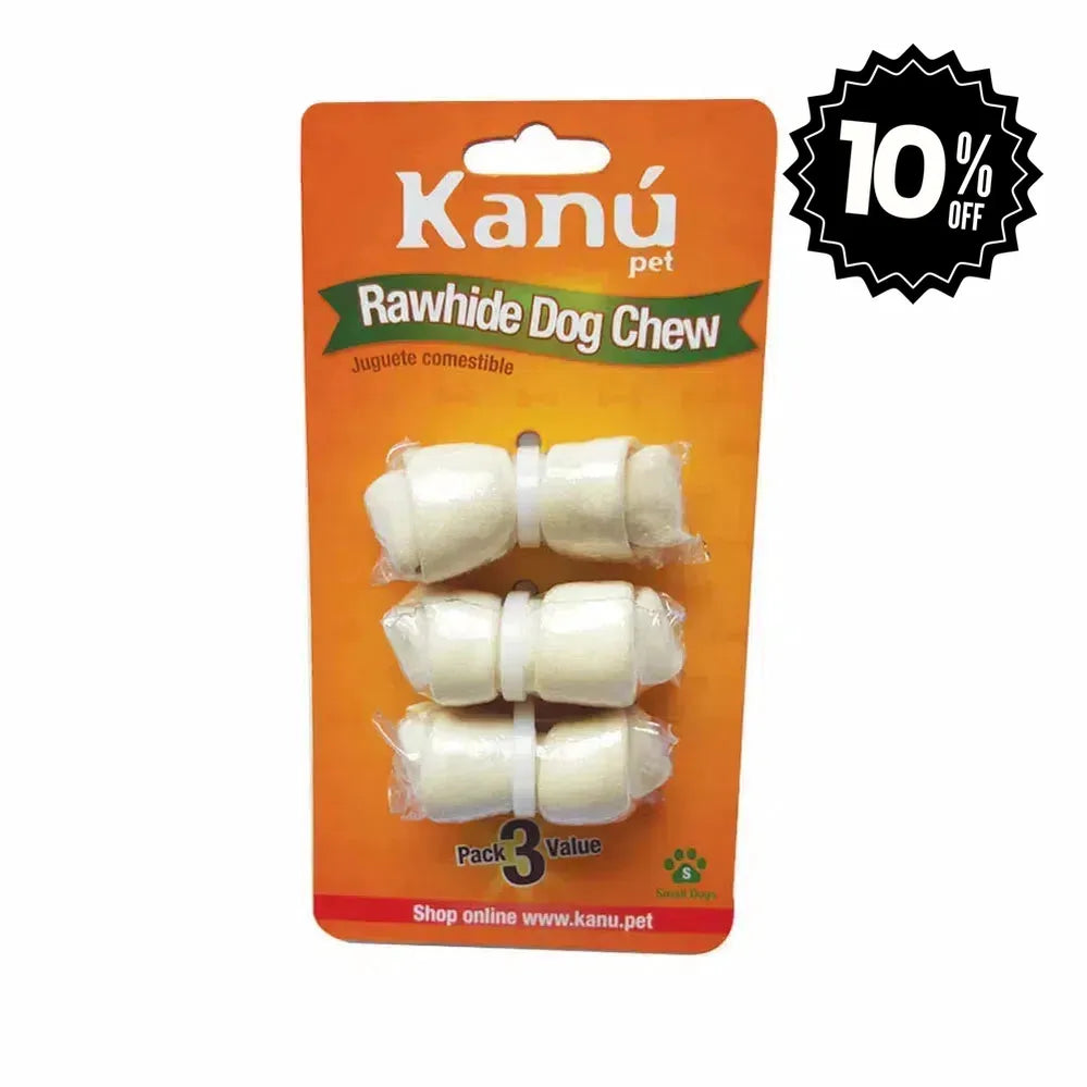 Juguete comestible Hueso 2 3 Natural S Kanu Pet para perro