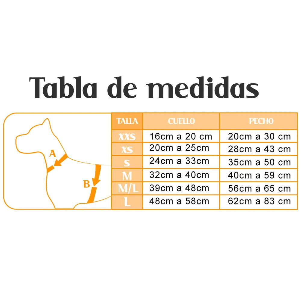 Pechera y Correa Zorros Fedele Para Perro M/L