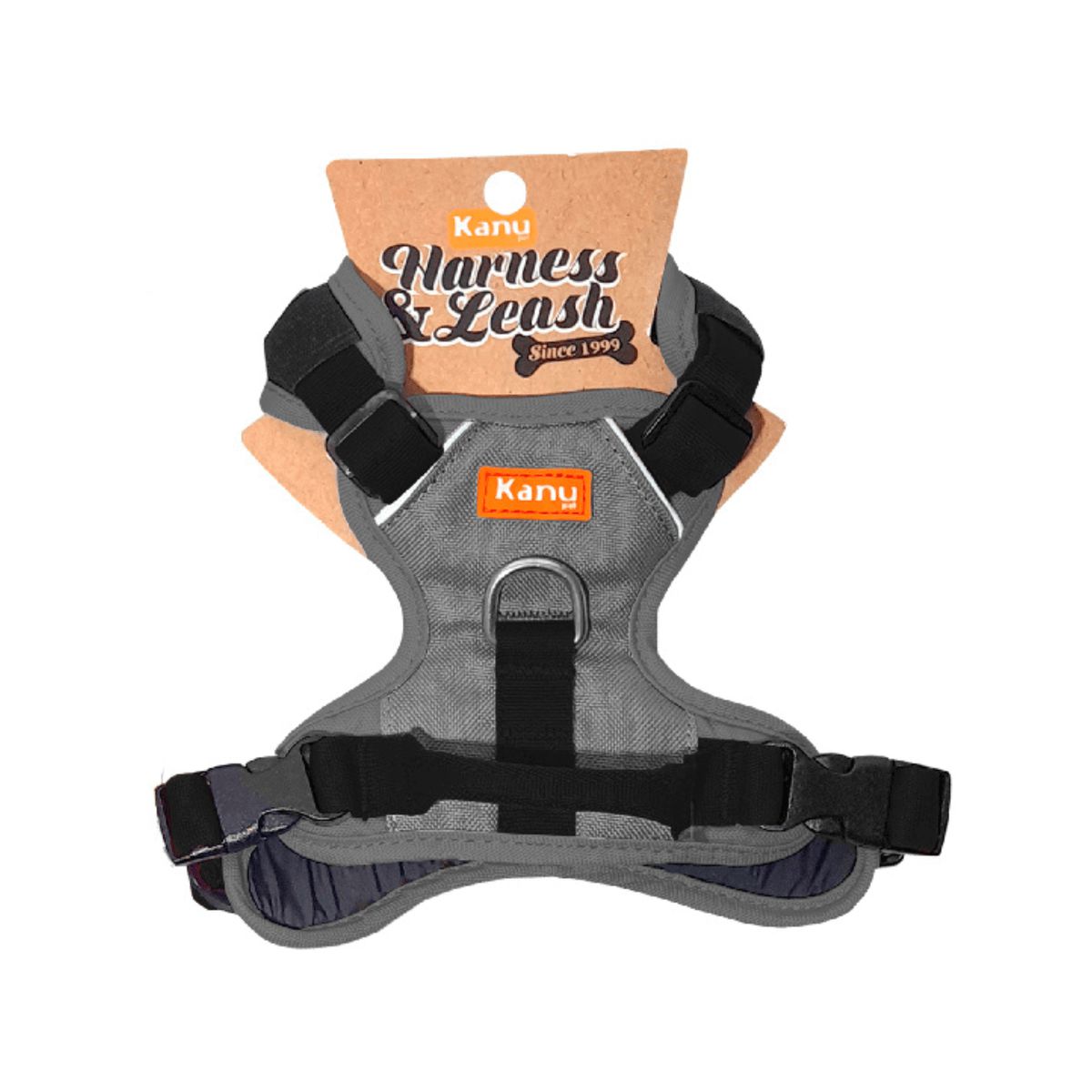 Pechera Acolchada Walker Gris Kanu Pet para Perro