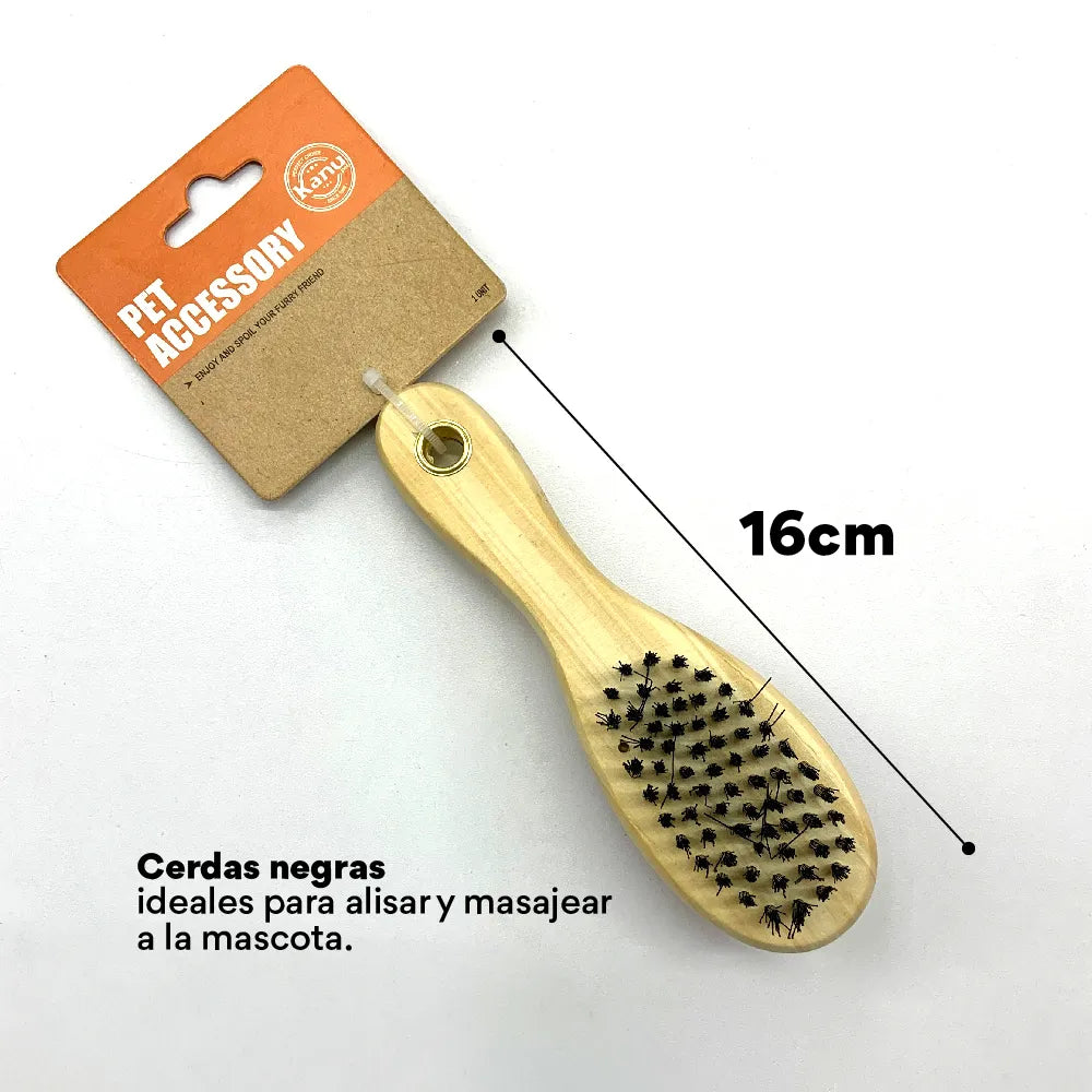 Cepillo de Madera Kanu Pet para Perro y gato