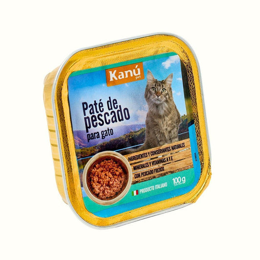 Pate de pescado Gato Kanu Pet x 100 GR