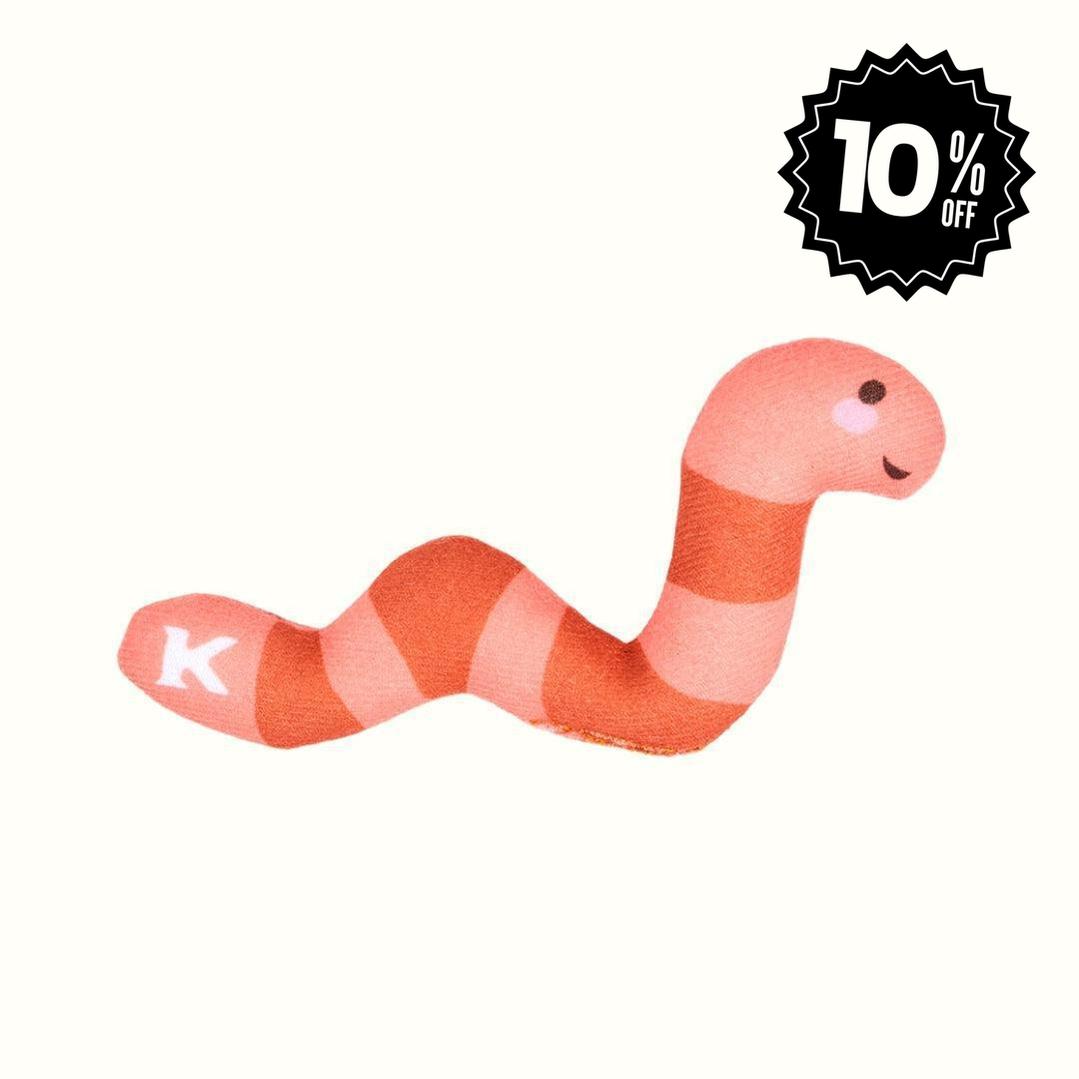 Juguete de Peluche Lombriz Nude Kanu Pet para Gato