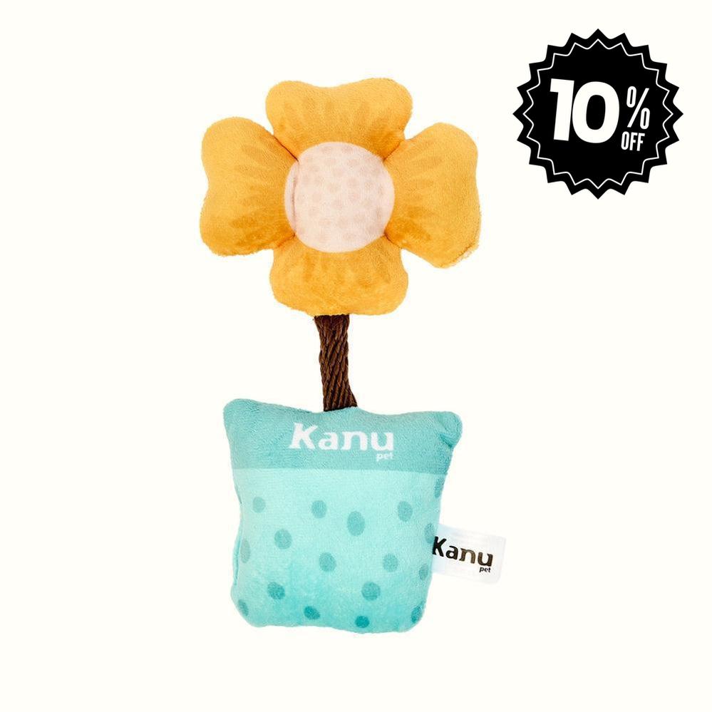 Juguete Peluche Flor Amarilla Kanu Pet para Perro