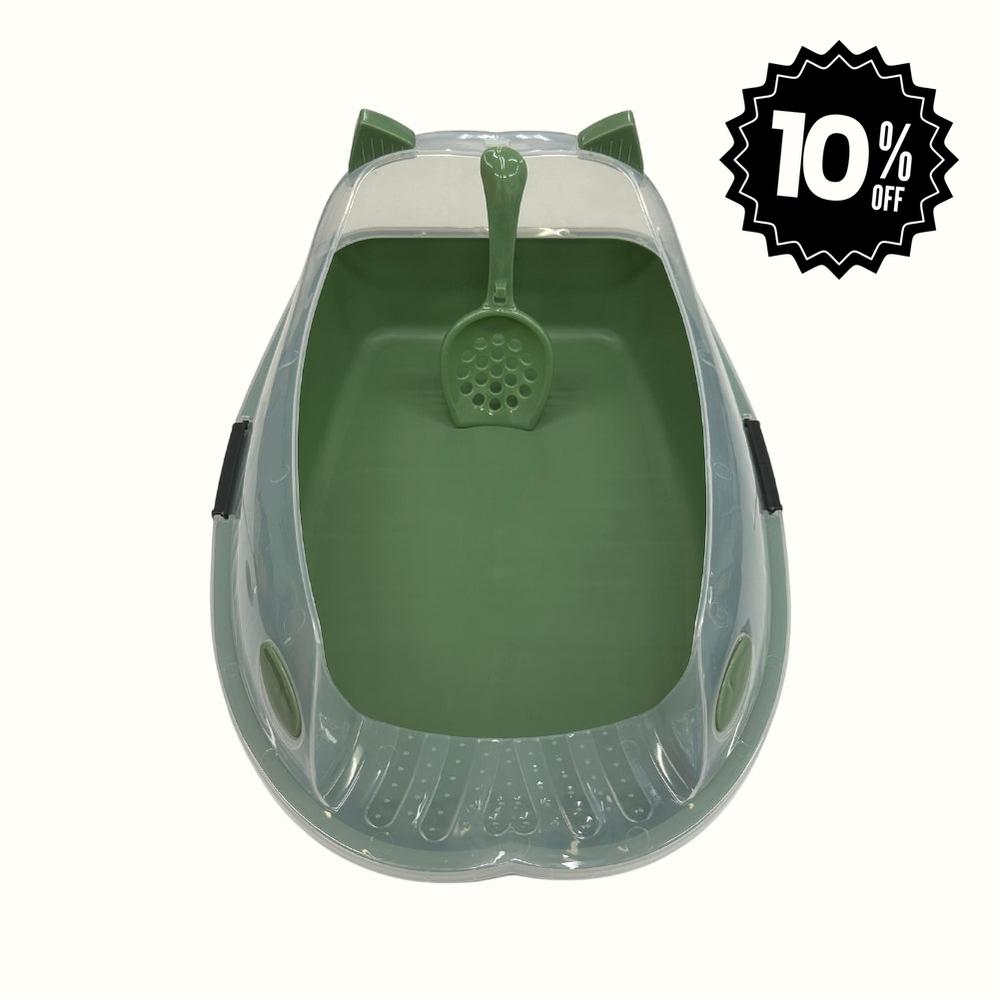 Arenero Verde Oliva con Pala Kanu Pet para Gato