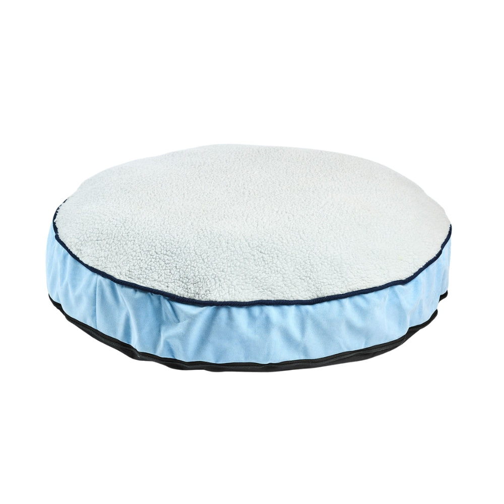Colchoneta Redonda Azul Celeste Kanu Pet para Perro