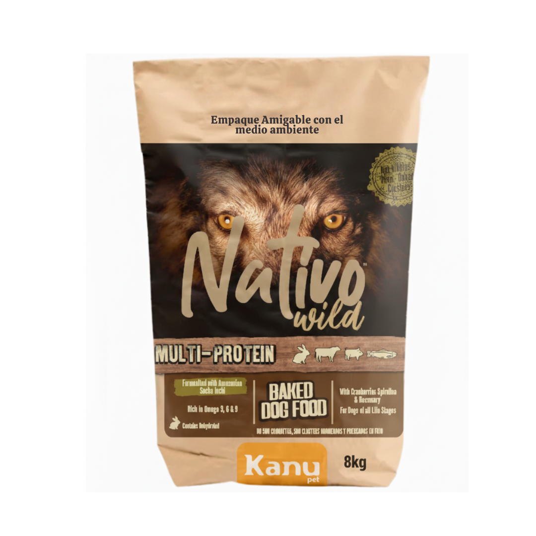 Alimento Horneado Nativo Wild Multi-Proteína Kanu Pet para Perro