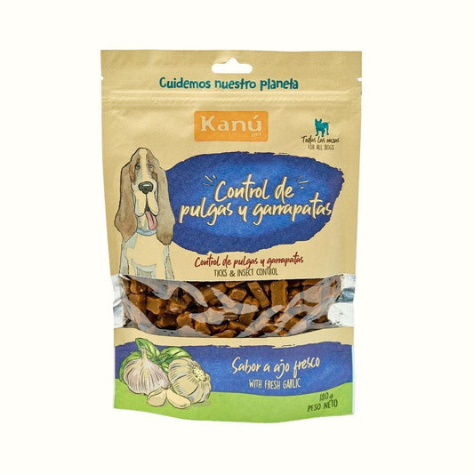 Galletas Blandas con Ajo Kanu Control Pulgas y Garrapatas Kanu Pet para Perro. 100% Naturales