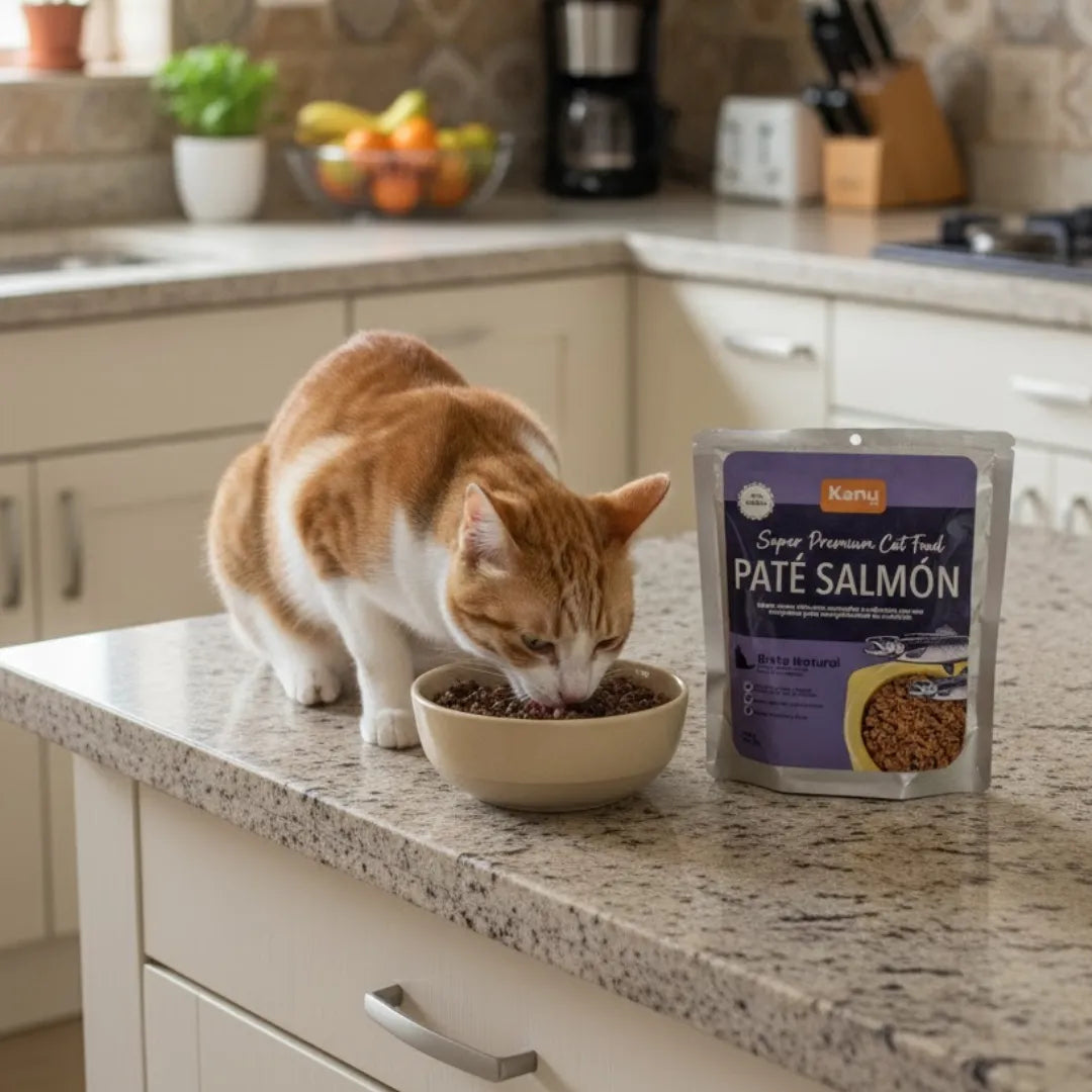 Alimento Húmedo Pate de Salmón Kanu Pet para Gatos