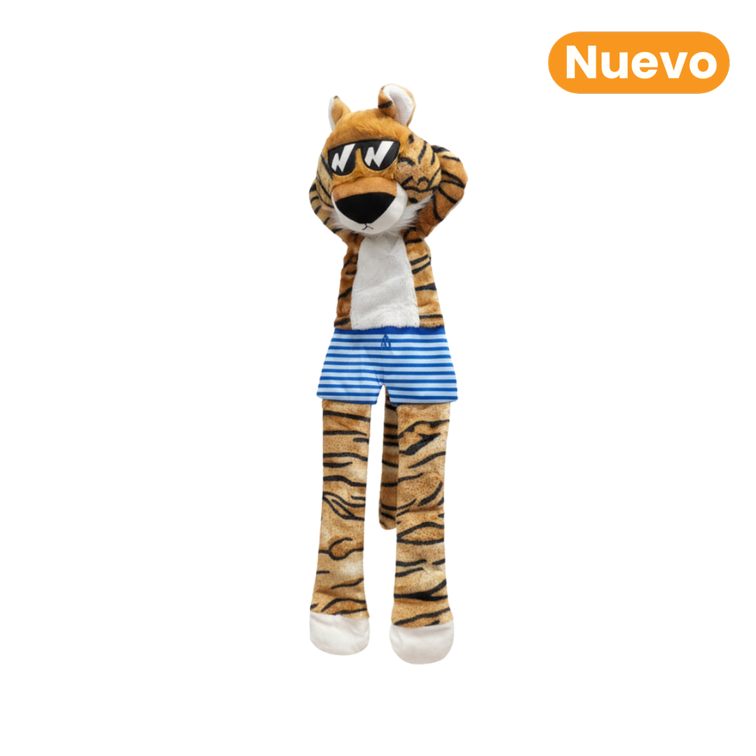Juguete de Peluche Tigre Jumbo Skinnez Kanu Pet para Perro