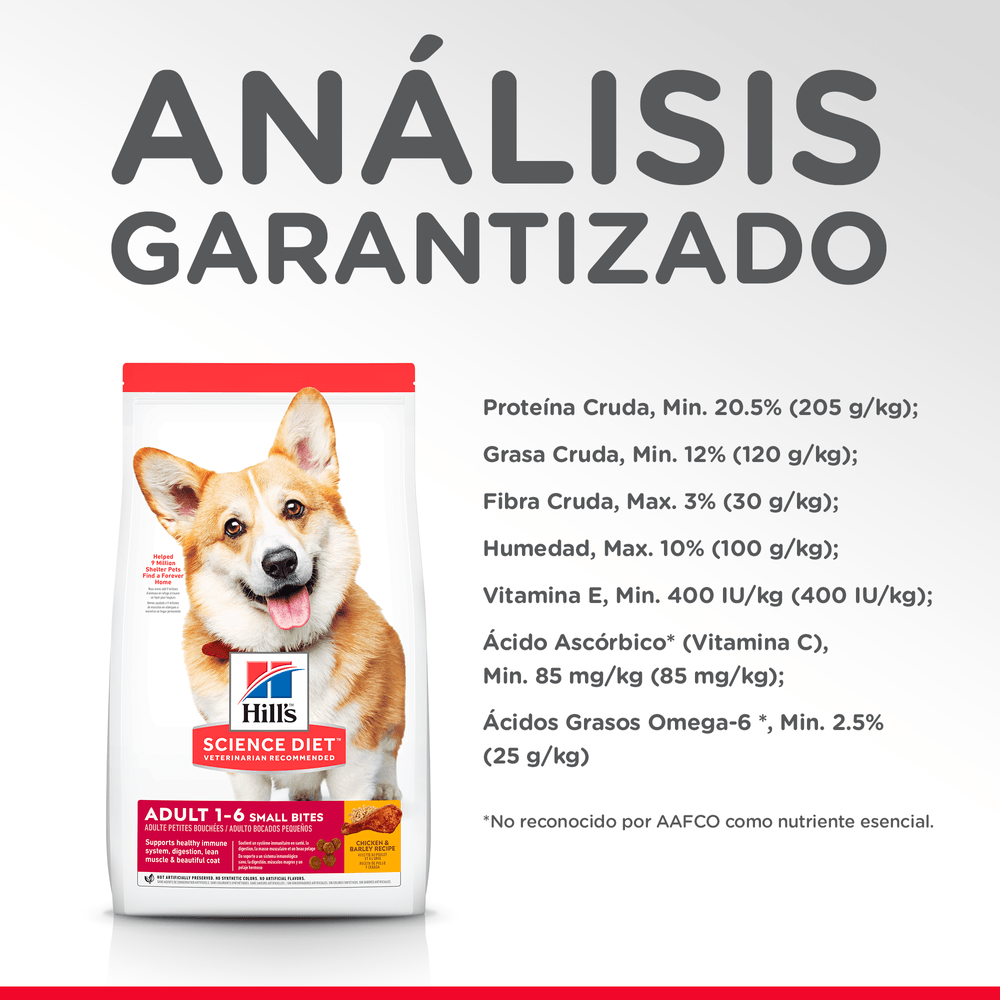 Alimento Seco para perro Hills Adulto Small Bites