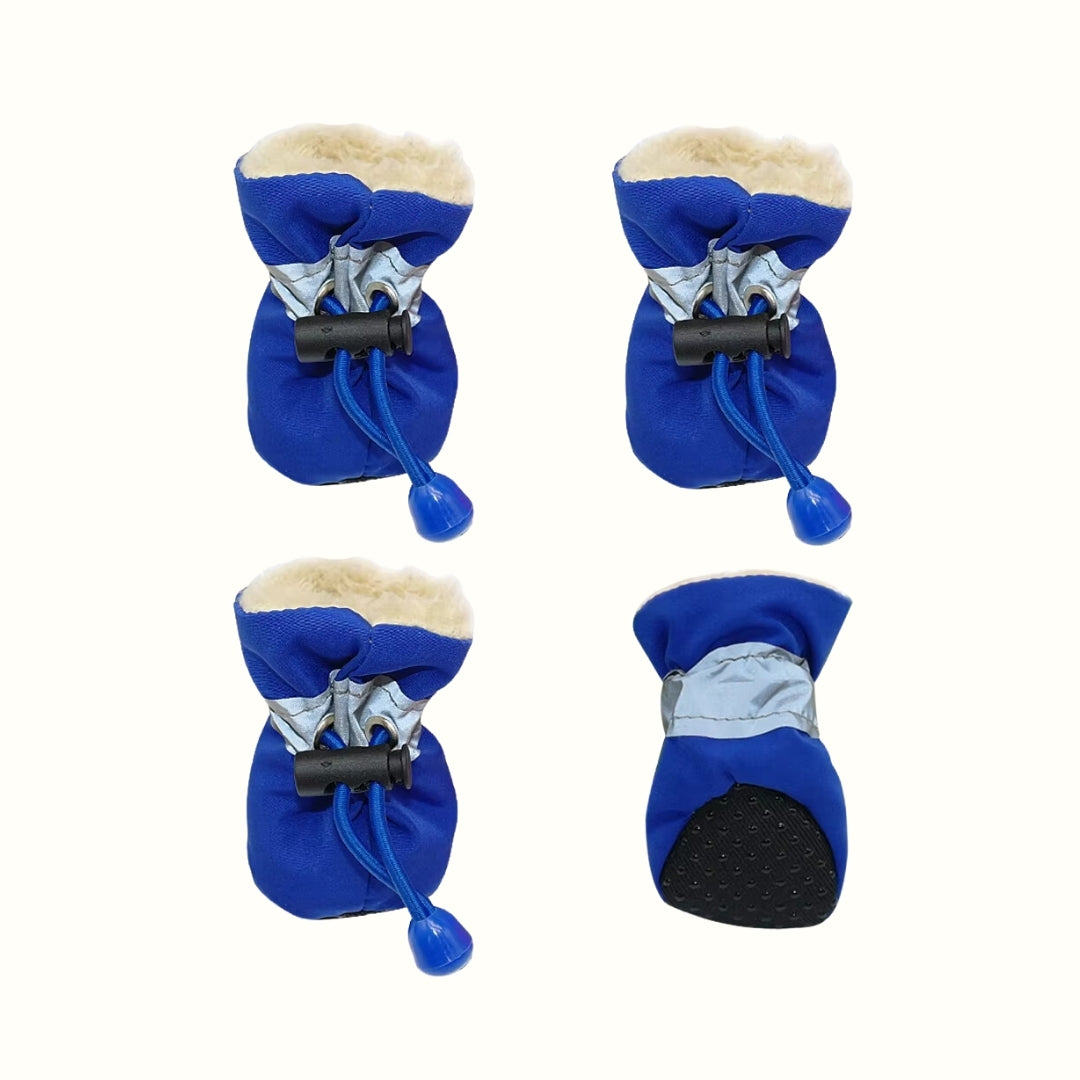 Botas Impermeable con Peluche Azul Rey Kanu Pet para Perro