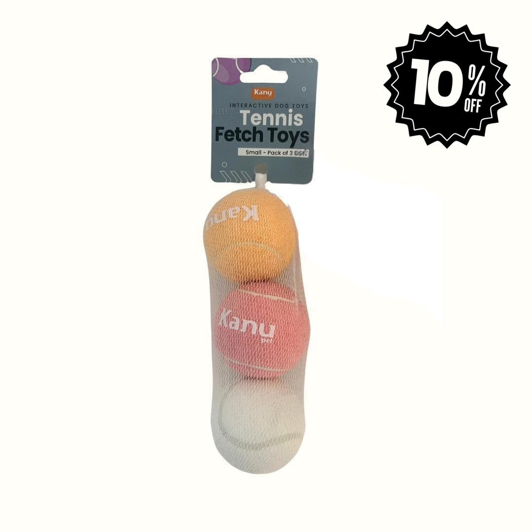 Juguete Pelota de Tennis Colores Surtidos Kanu Pet para Perro