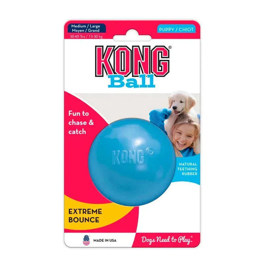Pelota caucho kong puppy medium-large para perro