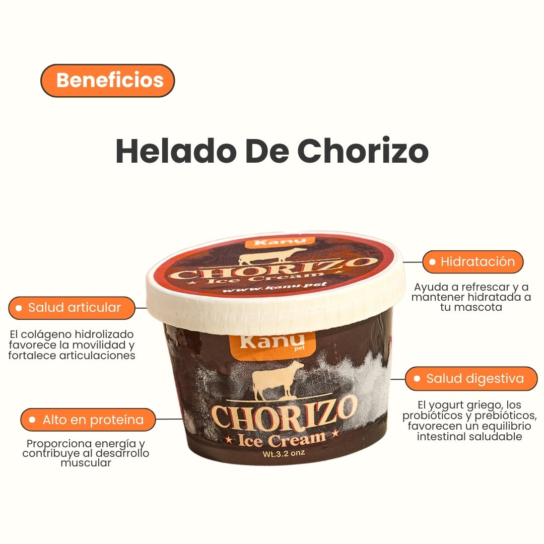 Kanu Helado Chorizo Para Perro y Gato