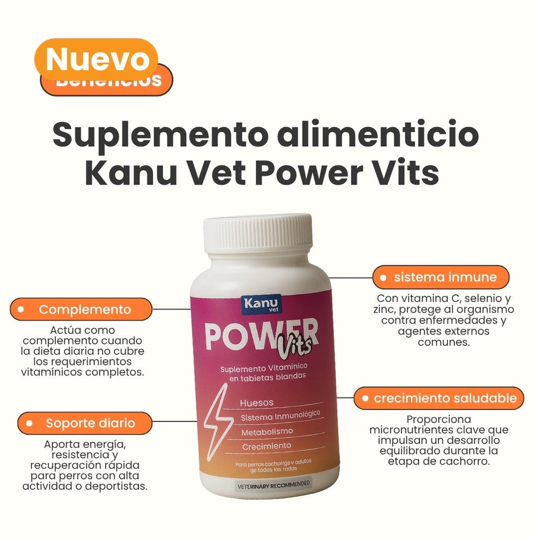 Suplemento Vitamínico Power Vits Kanu Vet Masticable para Perros-Kanu pet