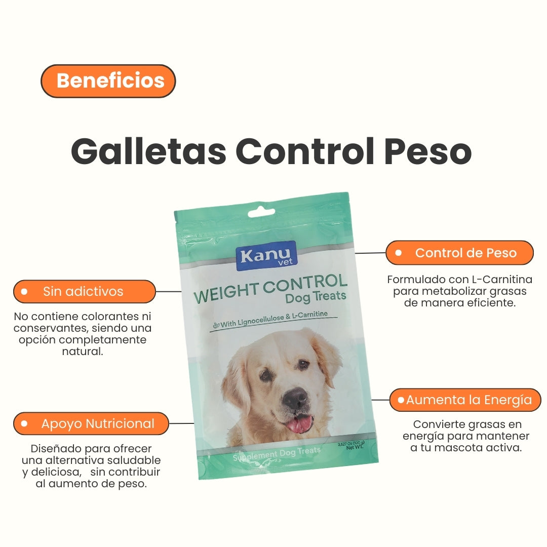Snacks Kanu Vet Weight Control para perros