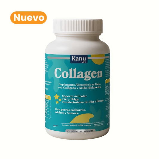 Suplemento Flex Collagen en Polvo con Colágeno y Ácido Hialurónico Kanu Vet para Perros