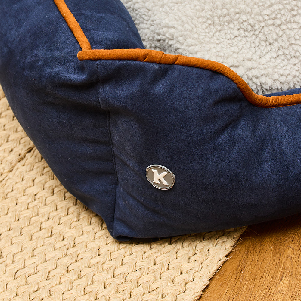 Cama Rectangular Ovejero Azul / Caramelo Kanu Pet para Perro