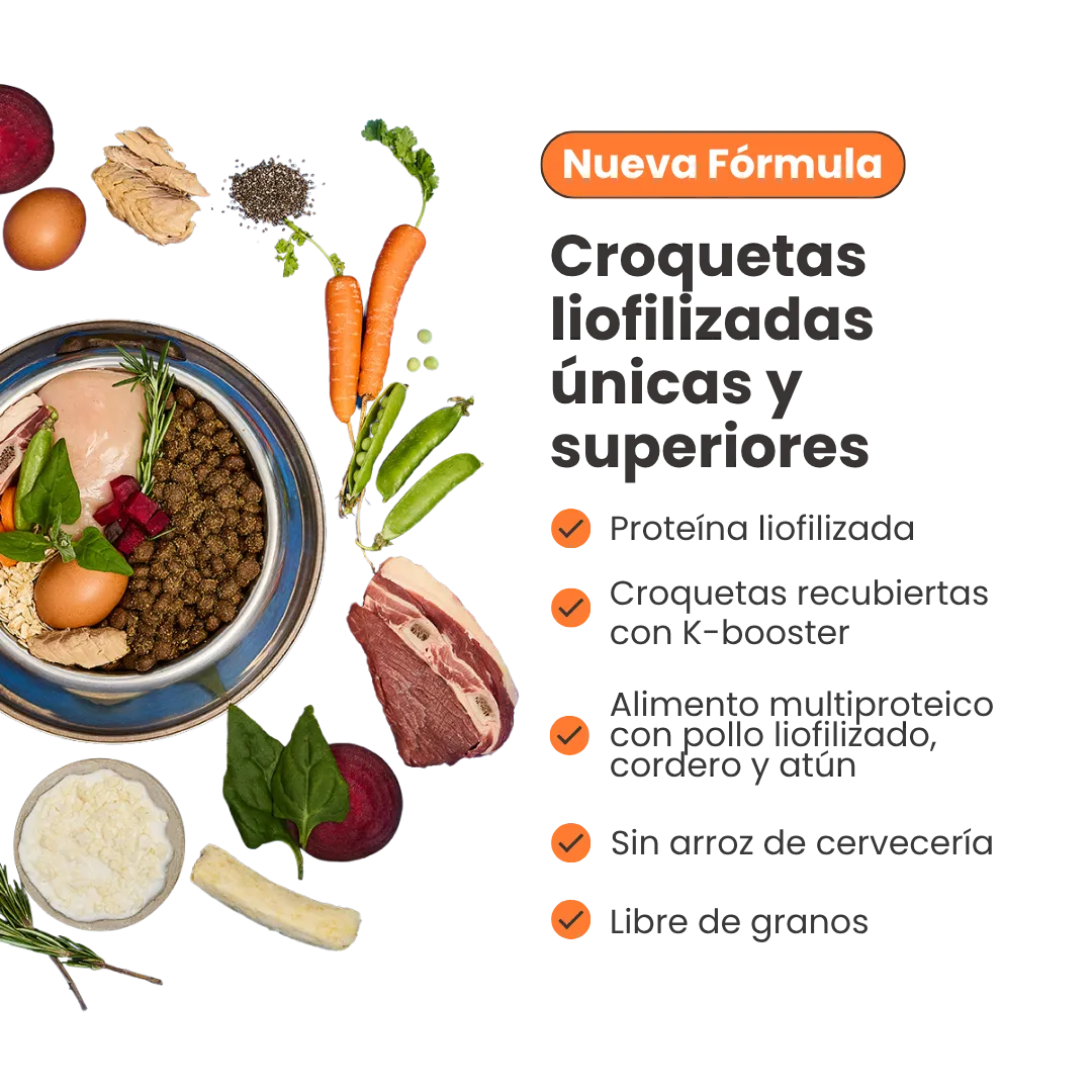 Alimento Seco Nativo K-Booster Pollo Cordero y Atún Kanu Pet para Perro Cachorro