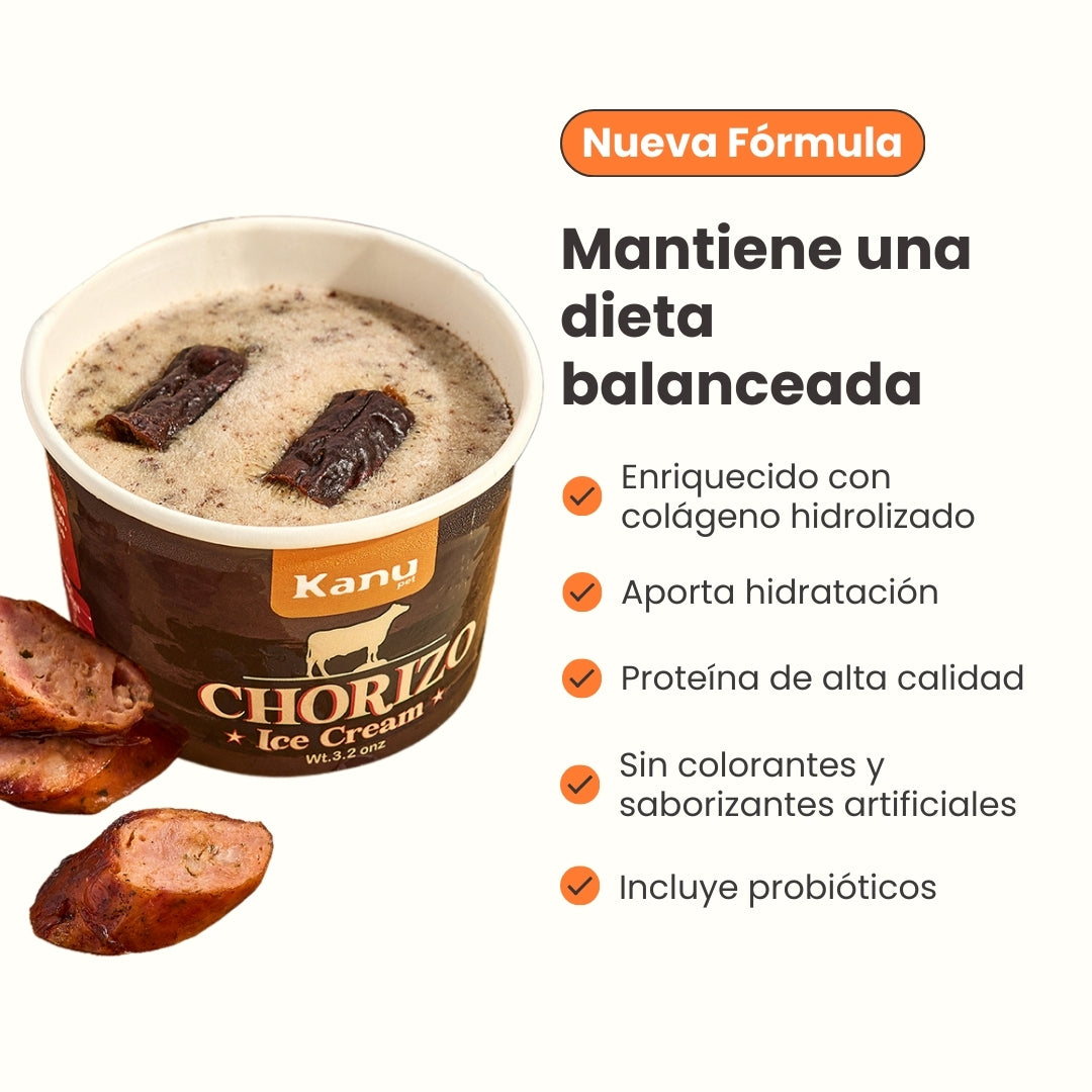Kanu Helado Chorizo Para Perro y Gato