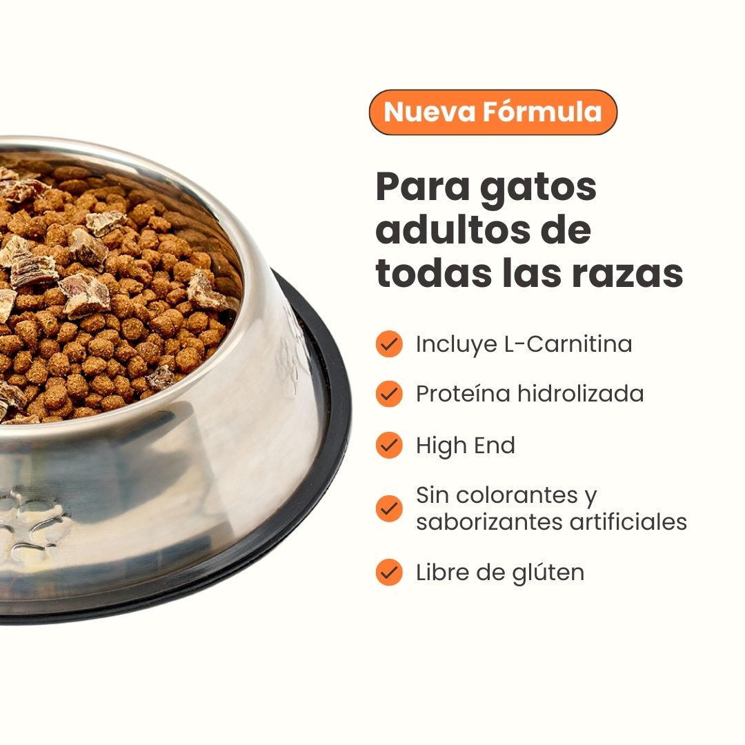 Alimento seco Nativo Bites Conejo y Pavo Kanu Pet para Gato Adulto