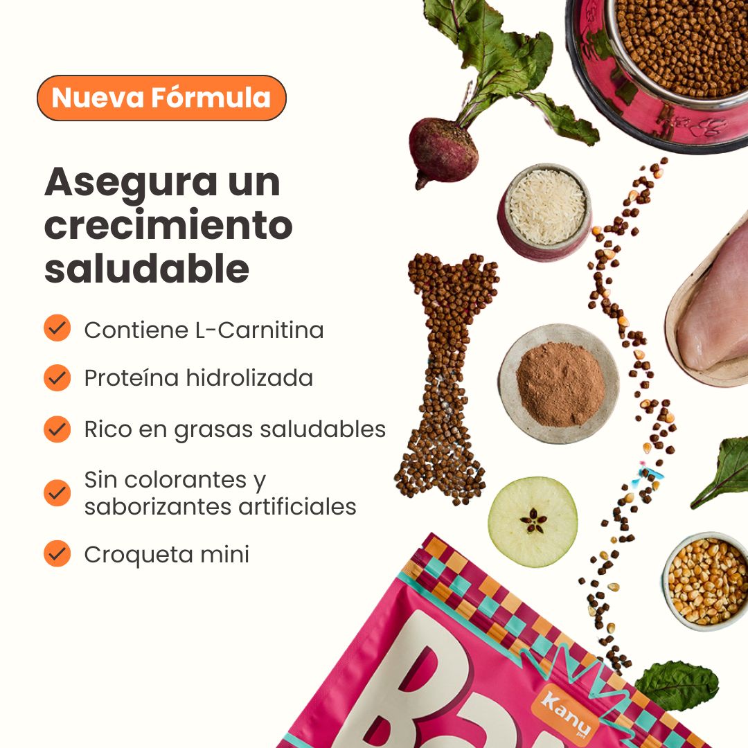 Alimento seco Bark Small Bites Pollo Kanu Pet para Cachorros Razas Pequeñas