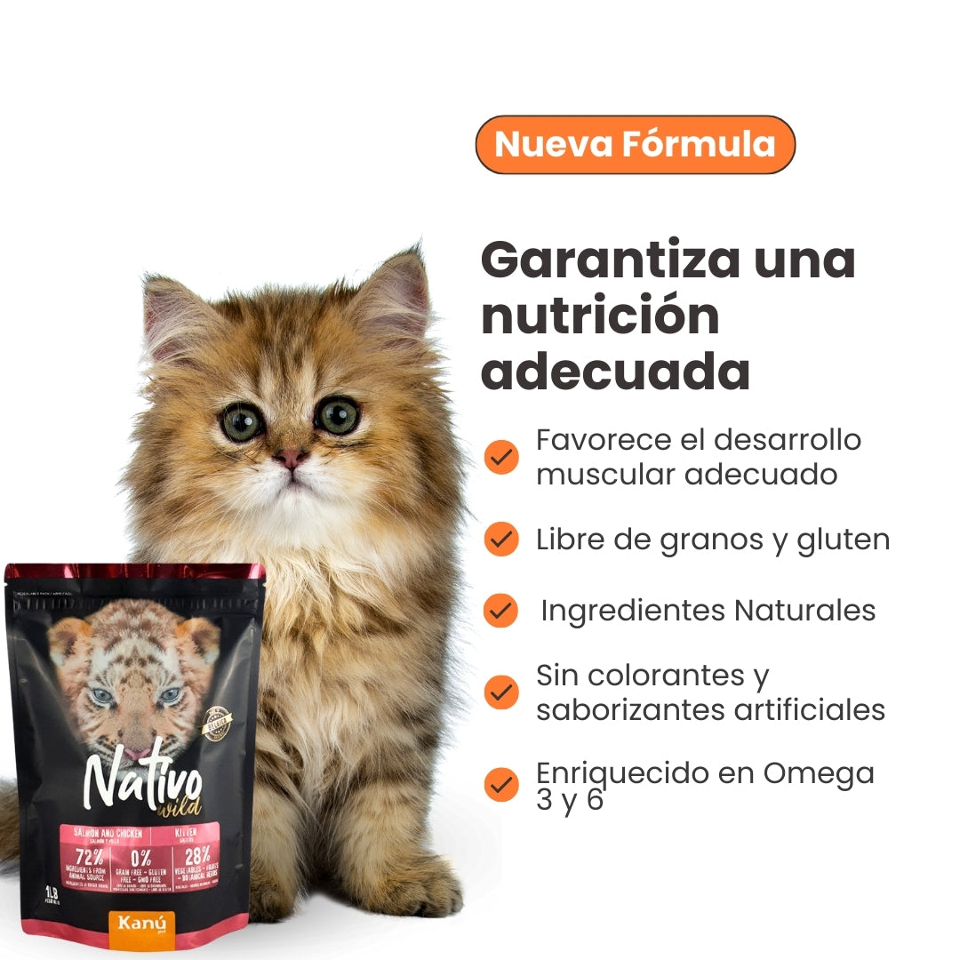 Alimento Grain Free para Kitten Kanu Nativo Wild
