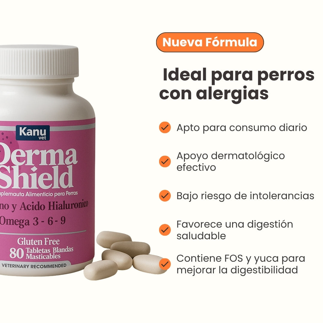Suplemento Vitamínico Derma Shield Kanu Vet Masticable para Perros
