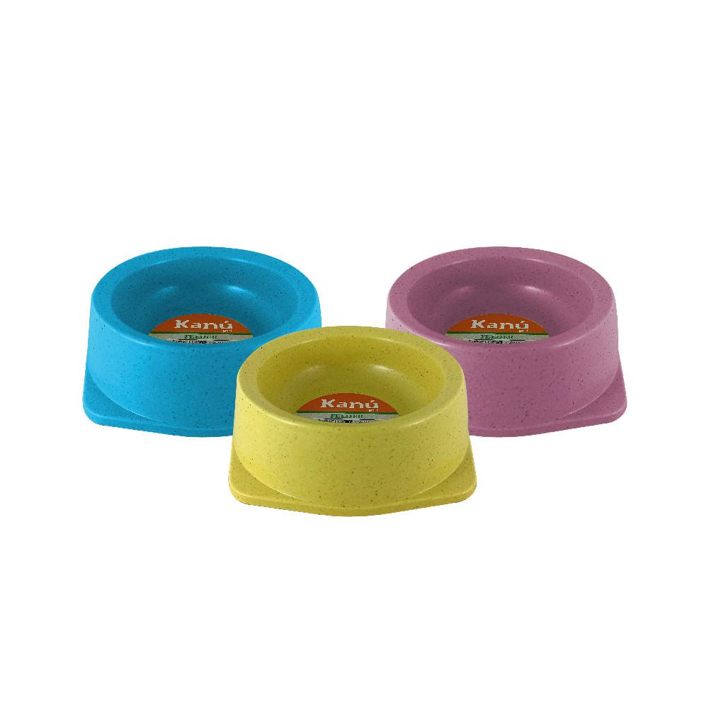 Comedero Sencillo de Bambú Kanu Pet para Perro y Gato