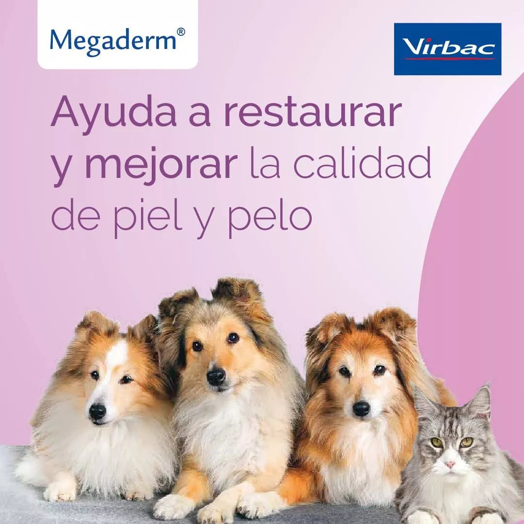 Suplemento Megaderm para Perro y Gato Caja < 10Kg