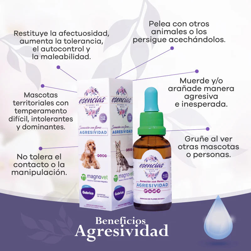 Agresividad Gotas 30Ml - Esencias florales de Bach