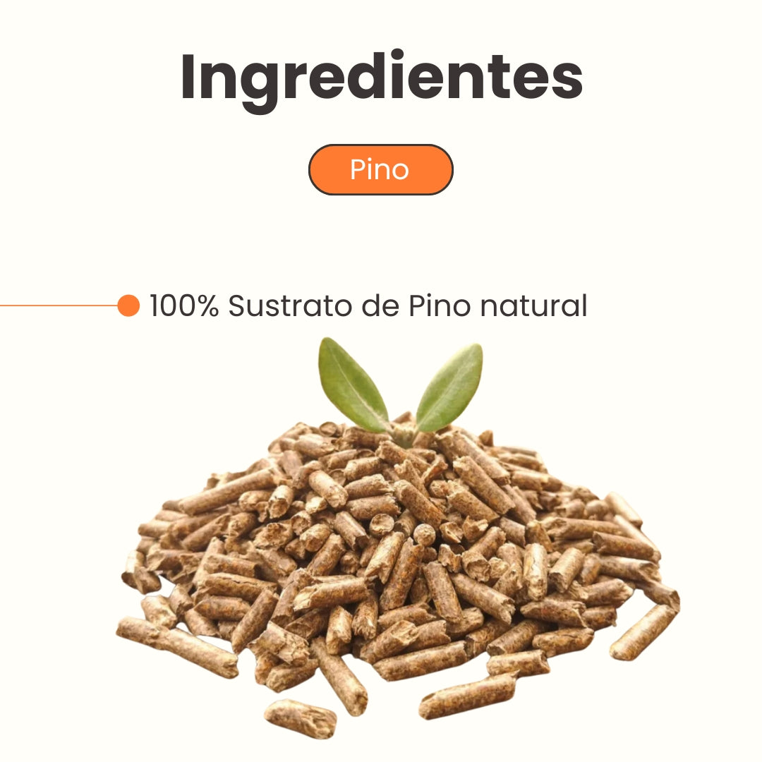 Arena de Pino 100% Ecológica Purr Pine de Kanu Pet para Gato