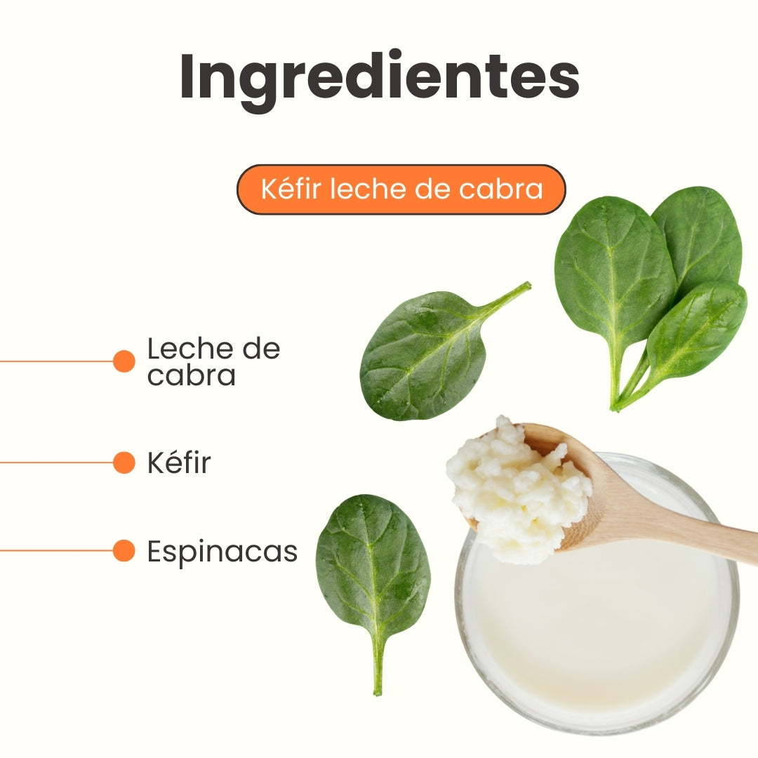 Kéfir Leche de cabra Espinaca Kanu Pet para Perro y Gato Bolsa