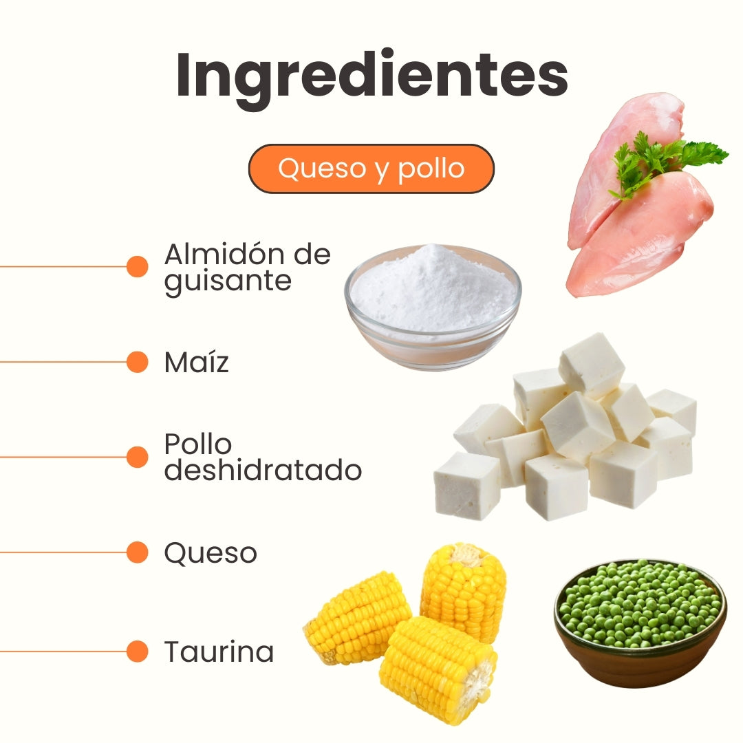 Snack Nuggets de Pollo y Queso Kanu Pet para Gato