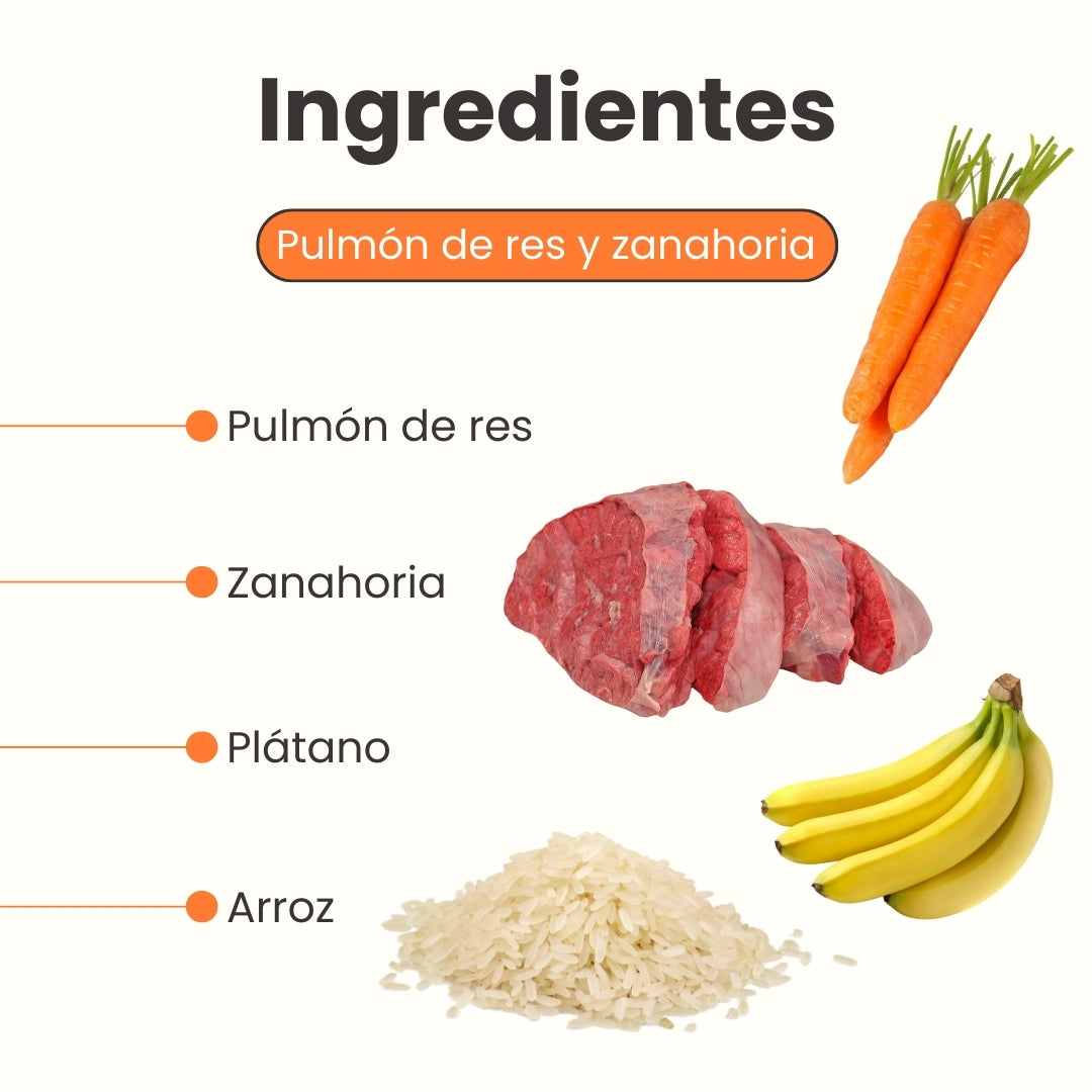 Kanu Pet Tasty Cubes de Zanahoria Liofilizada para Perros, Snack Natural, Bajo en Calorías, Ideal para Entrenar y Recompensar a tu Mascota