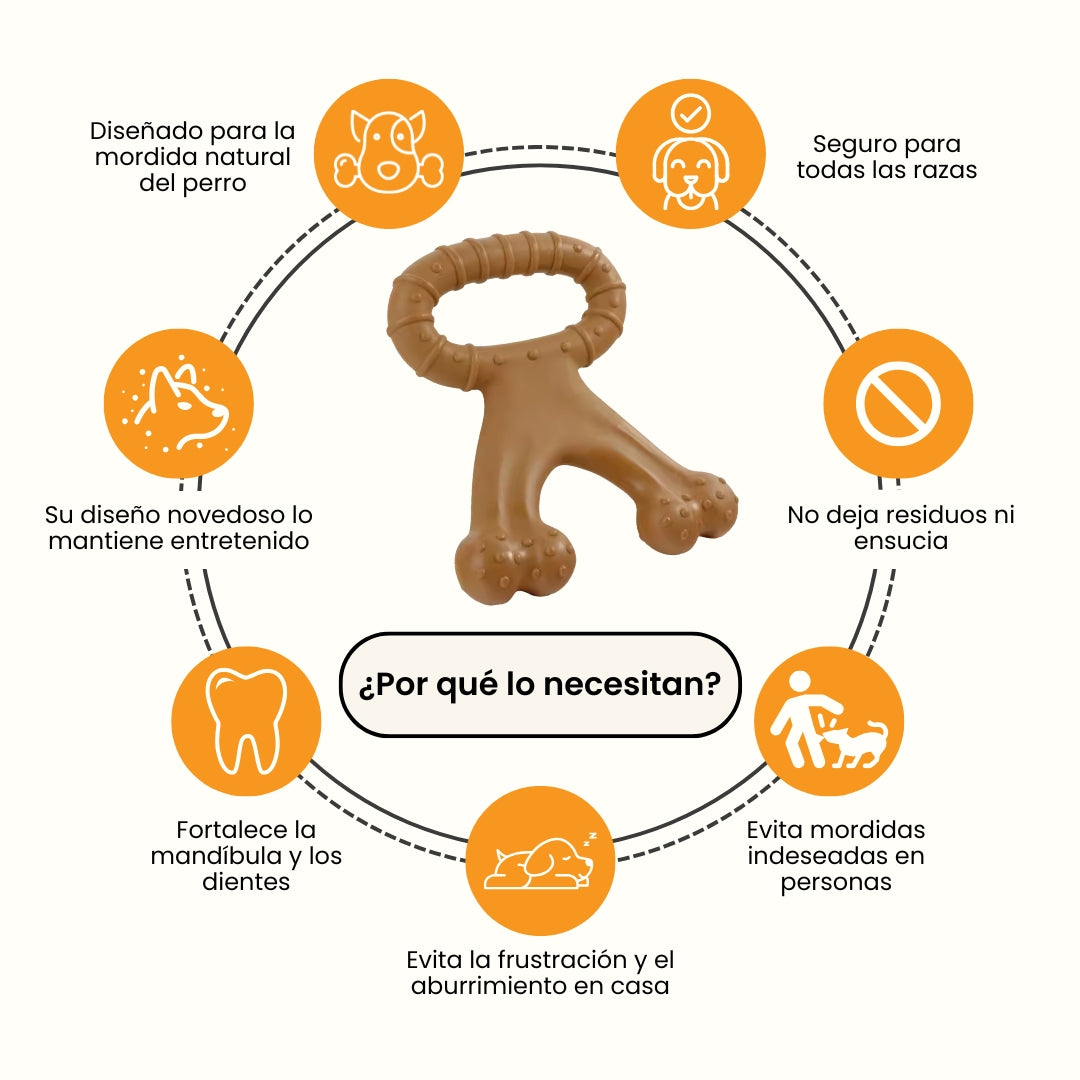 Juguete Masticable Magic Bone Sabor Carne Kanu Pet para Perro
