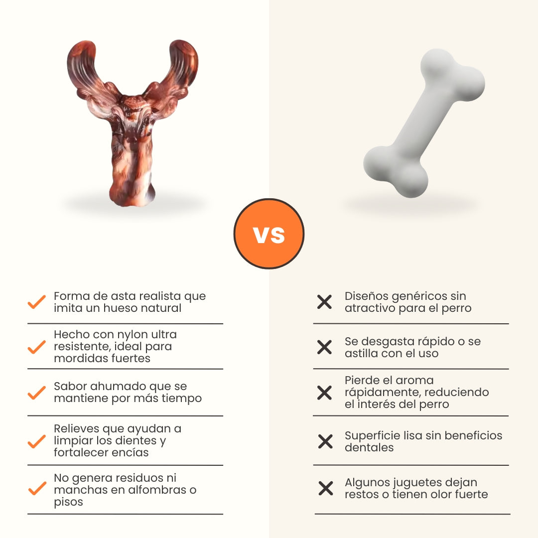 Juguete Masticable Tri Bone Sabor Carne Kanu Pet para Perro