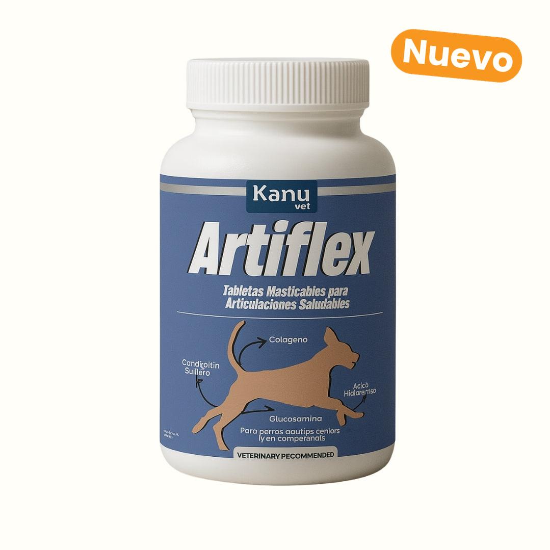 Suplemento Masticable Artiflex Kanu Vet para Perros - Refuerza Articulaciones y Mejora la Movilidad