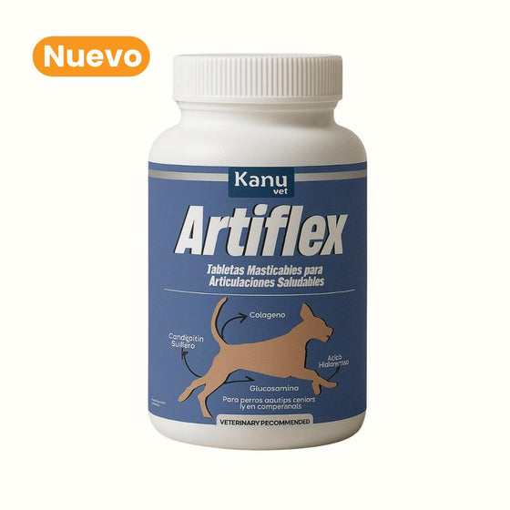 Suplemento Masticable Artiflex Kanu Vet para Perros - Refuerza Articulaciones y Mejora la Movilidad