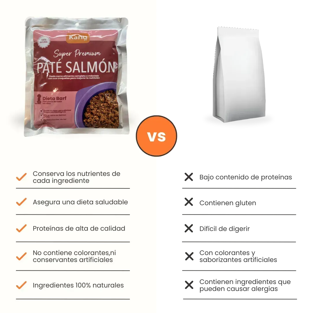 Alimento Húmedo Pate de Salmón Kanu Pet para Perros