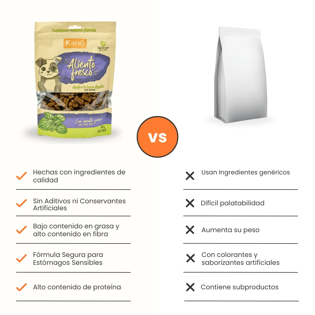 Galleta Aliento Fresco Kanu Pet para perros