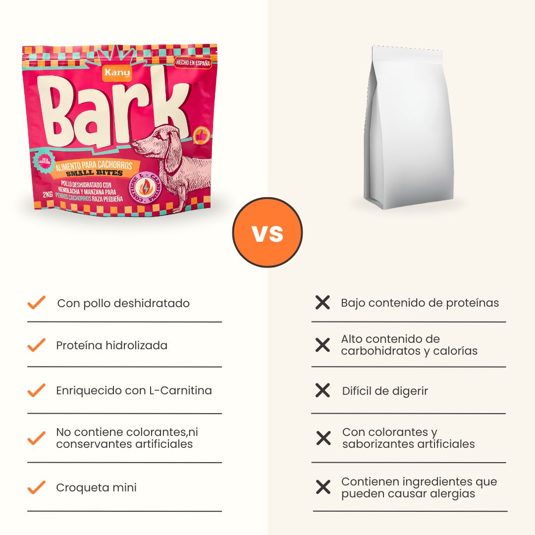 Alimento seco Bark Small Bites Pollo Kanu Pet para Cachorros Razas Pequeñas