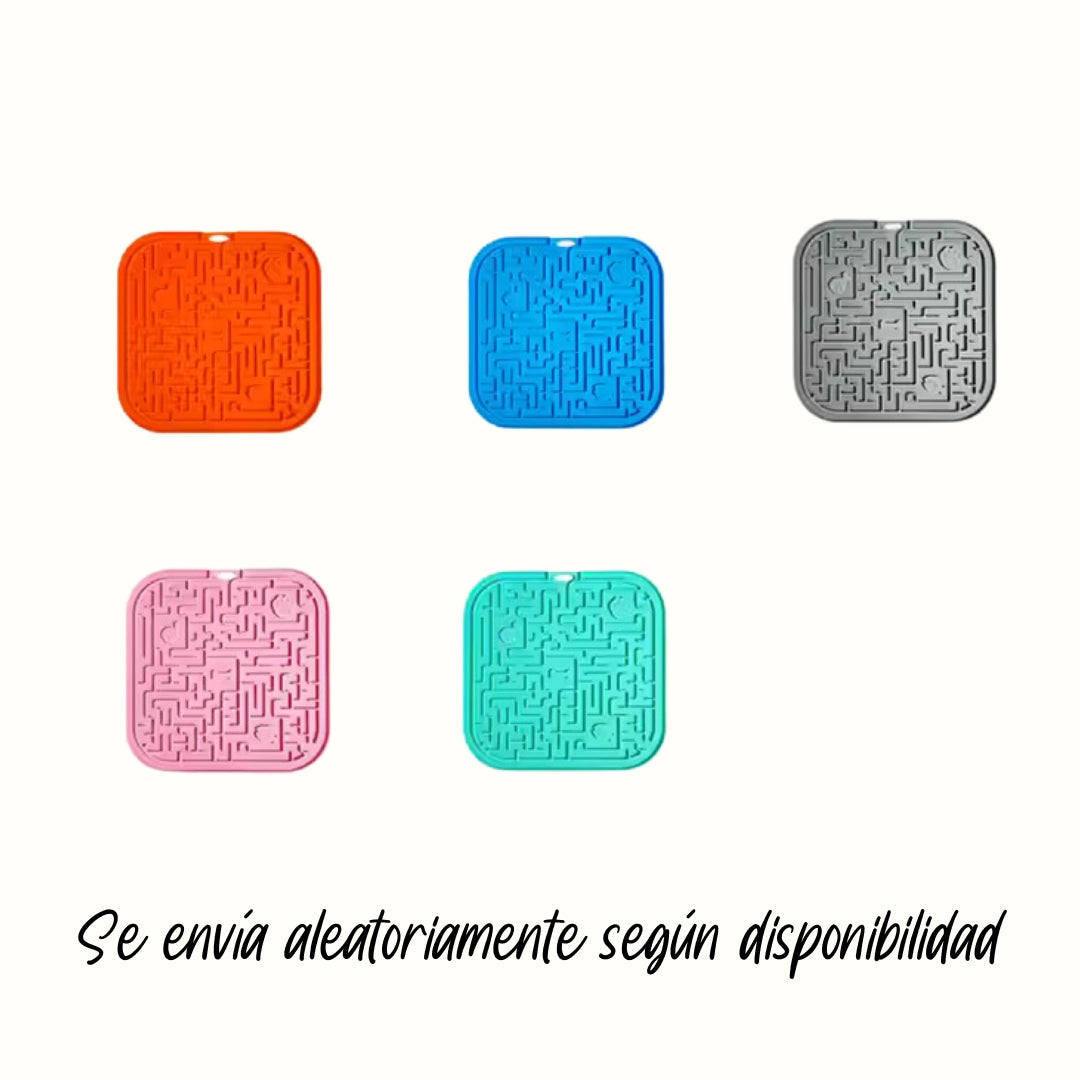 Tapete Antiestres Cuadrado Lickmat Kanu Pet Para Perro Y Gato