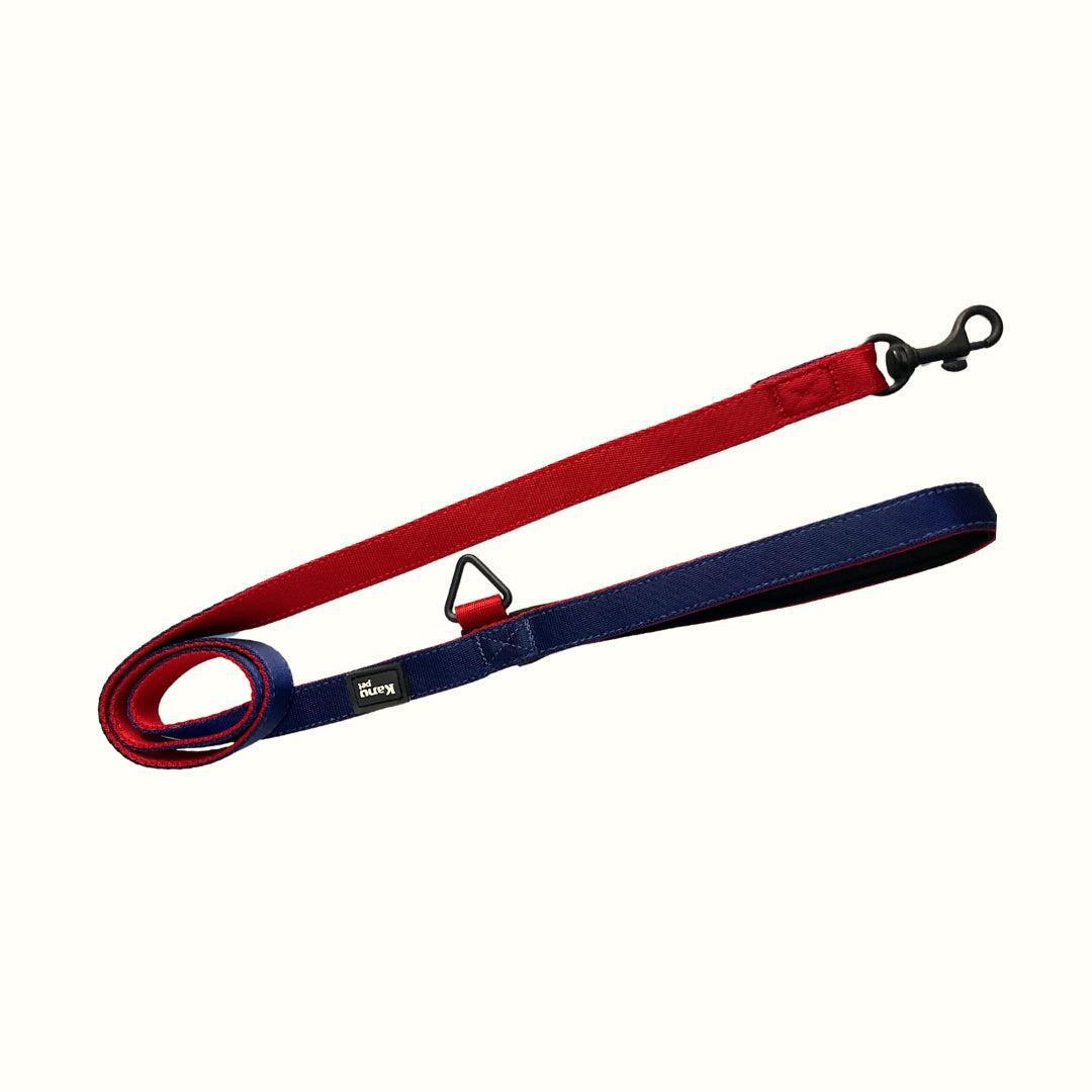 Correa Atlanta Black Edition Rojo/Azul Kanu Pet para Perro