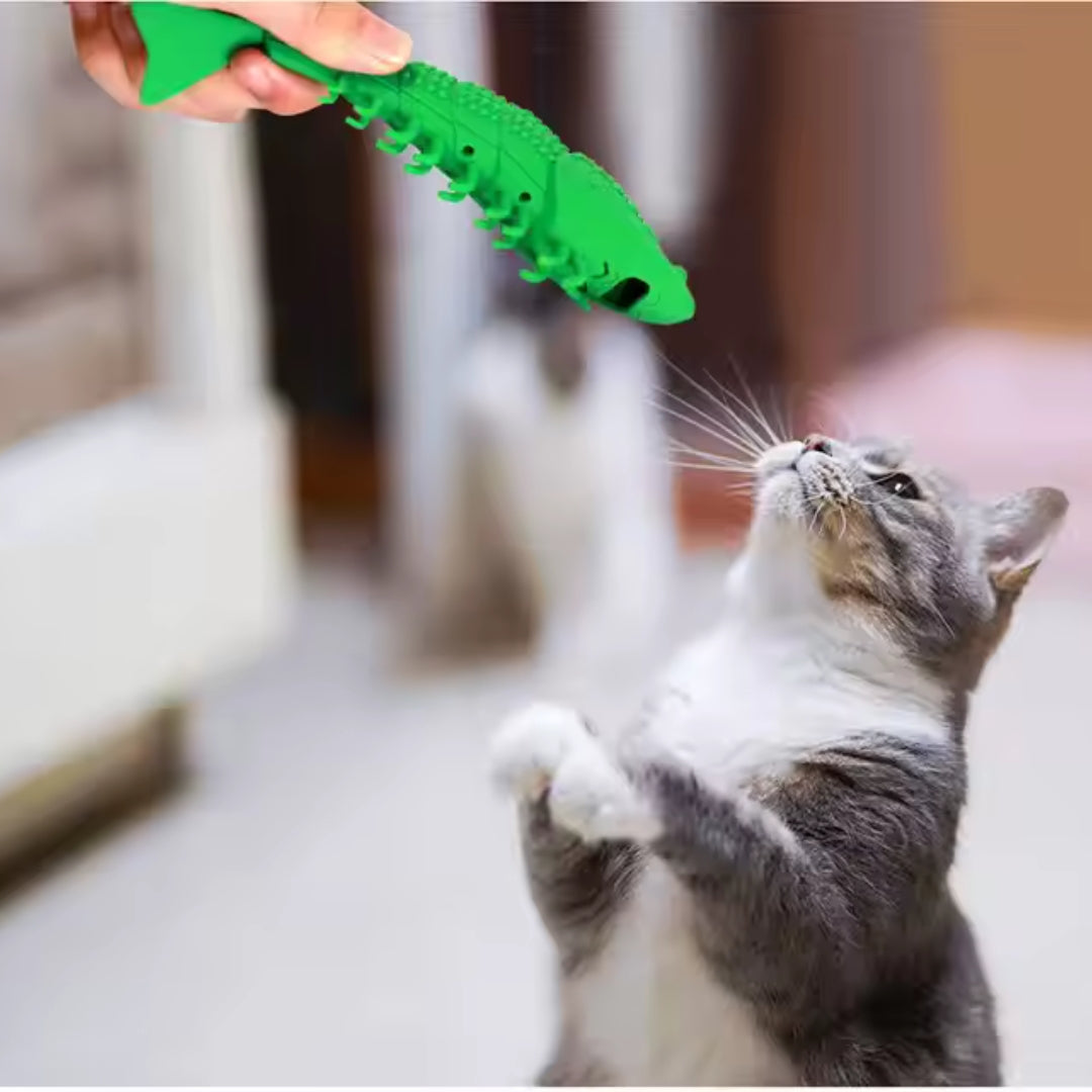 Juguete Camarón de Silicona Kanu Pet para Gato